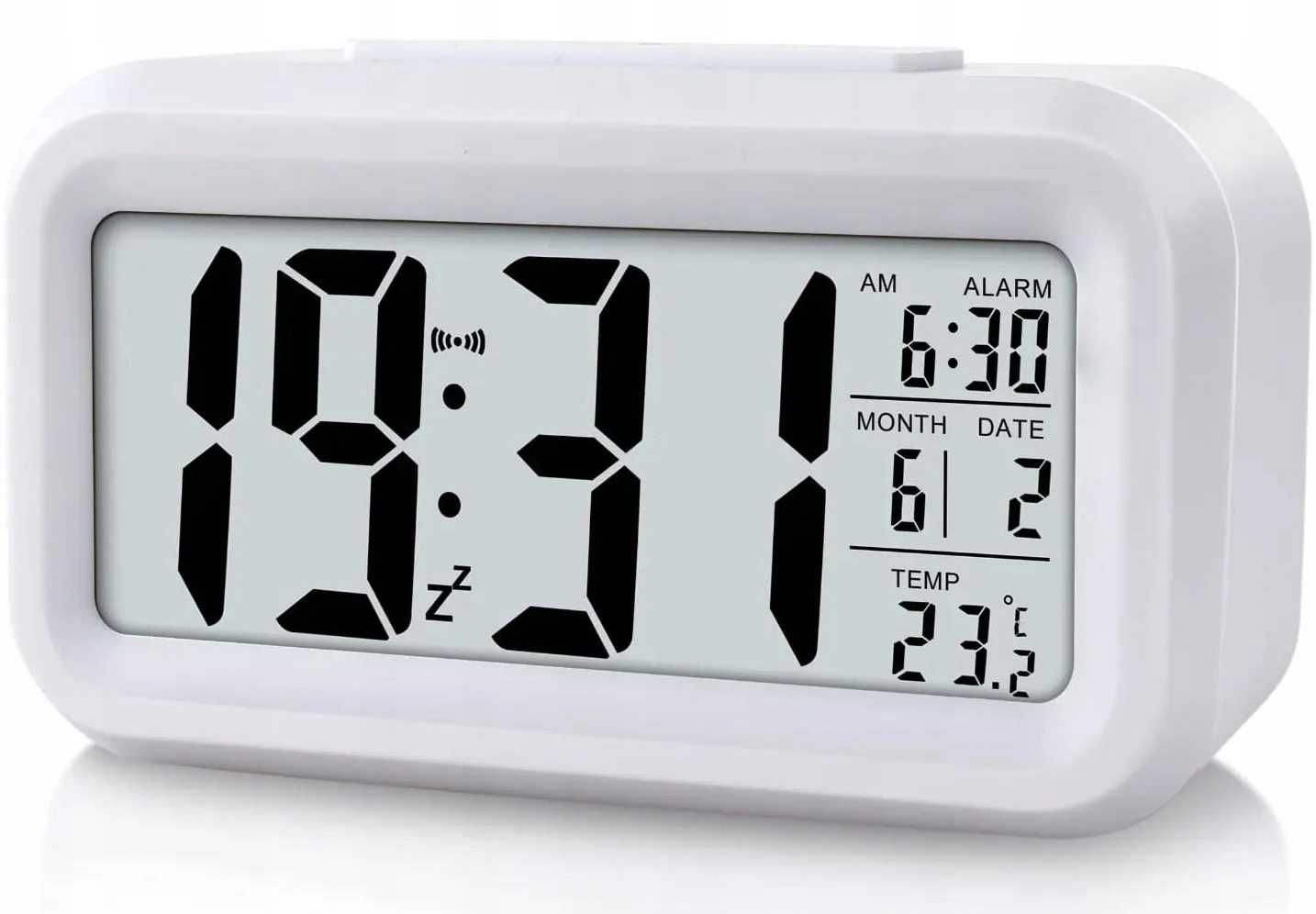 Budzik Cyfrowy Zegar LED Jsdoin ADLQ0285 Termometr Podświetlenie Alarm