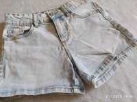 Krotkie spodenki szorty jeans jeansowe DESTINATION roz. 146