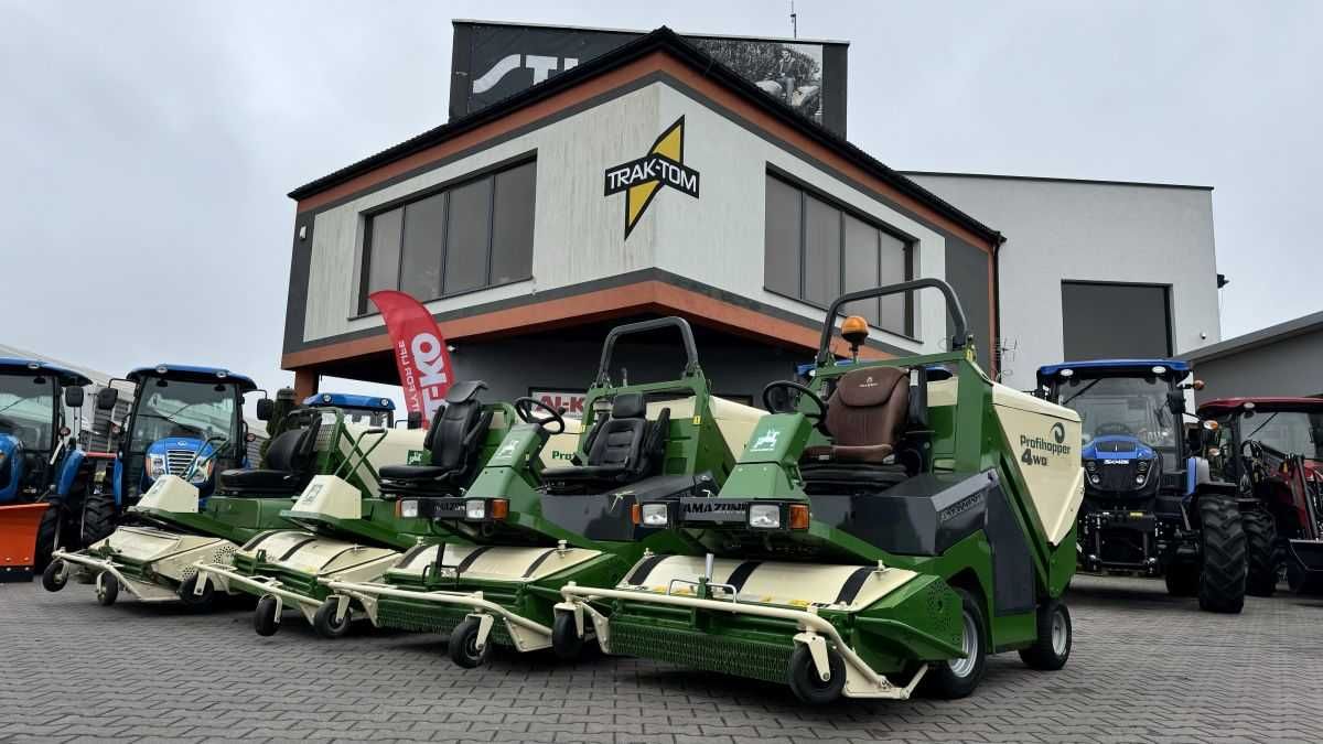 Traktorek kosiarka Amazone Profihopper kosz górny wysyp zero skręt