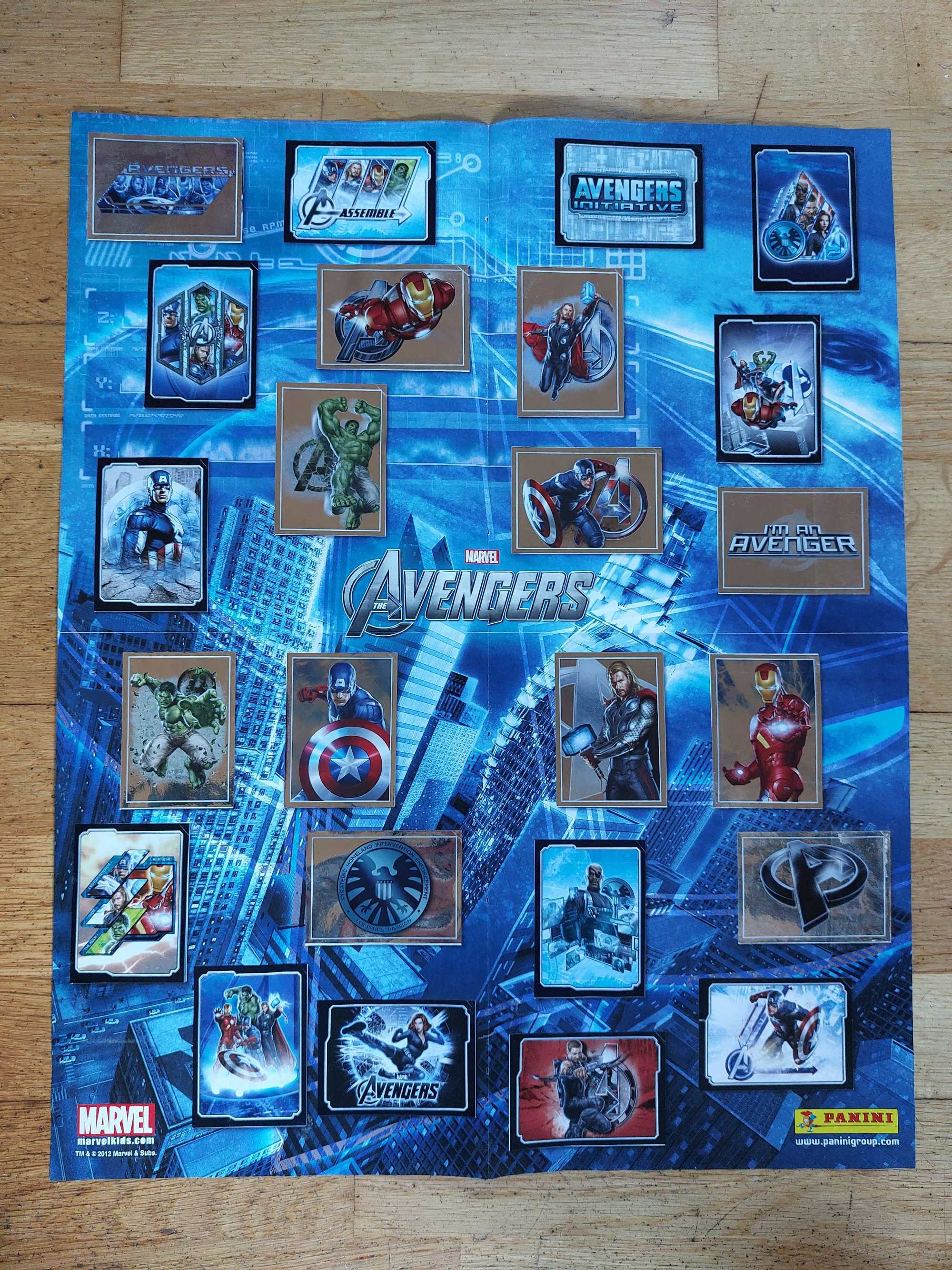 Caderneta de cromos "Os vingadores" - Completa + Poster