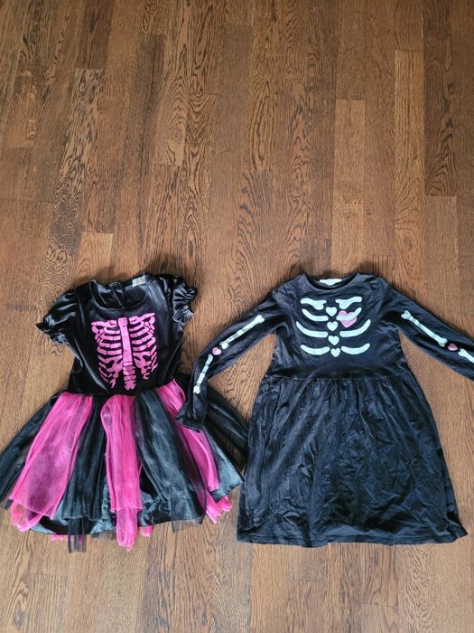 Bal Halloween strój przebranie kosciotrup 134 140
