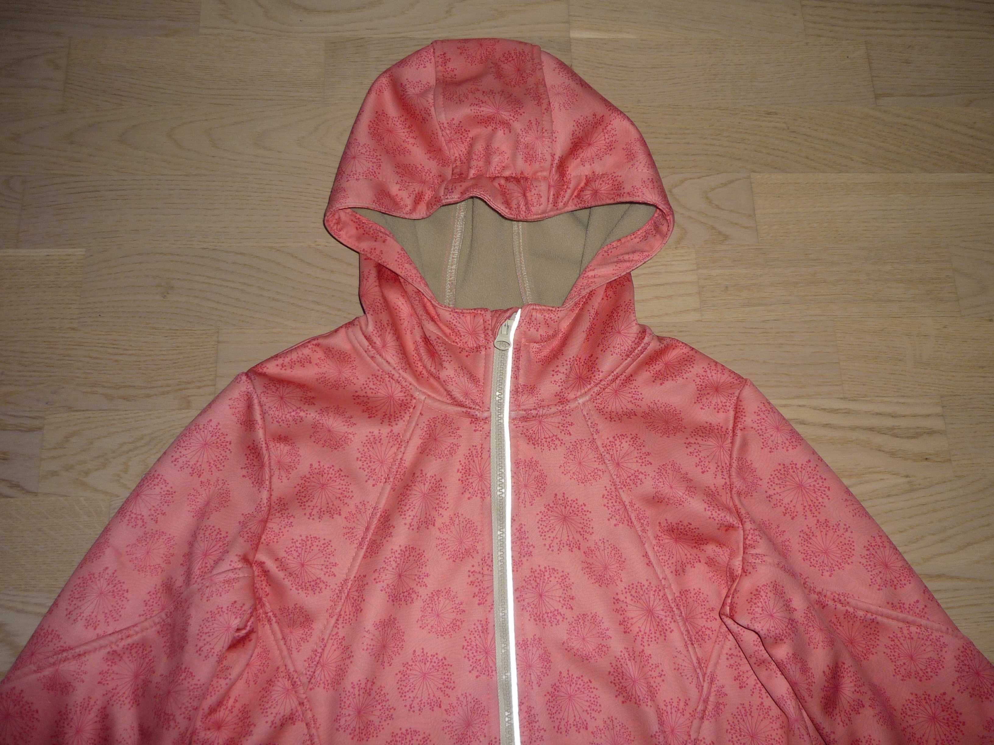 Kurtka z kapturem softshell 9-10 lat odblaski Crivit Wiosna