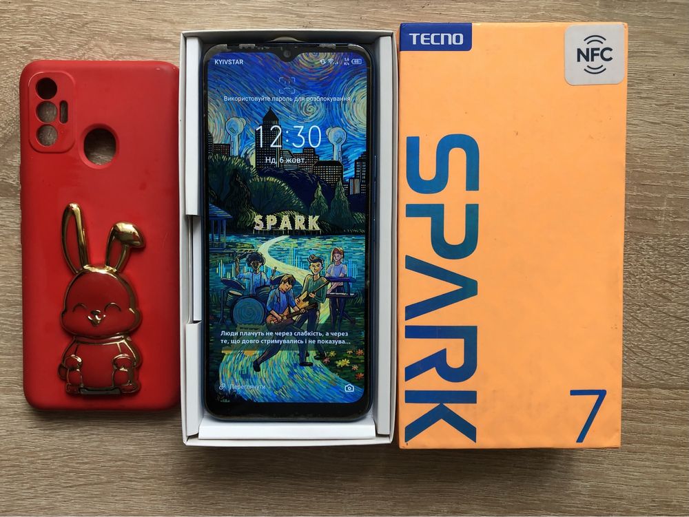 Смартфон Tecno Spark 7 NFC 4/128gb