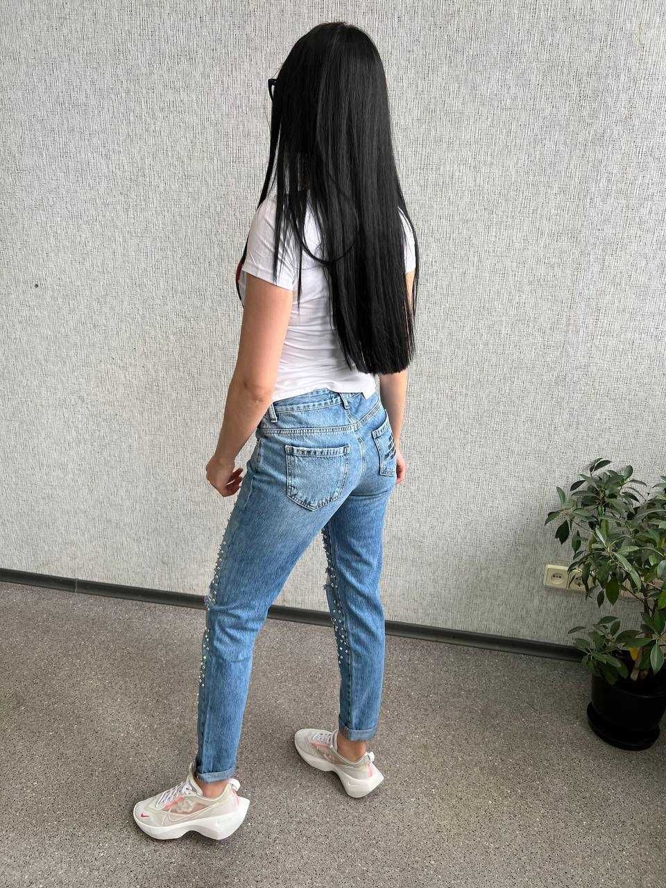 Жіночі літні джинси з заклепками Туреччина