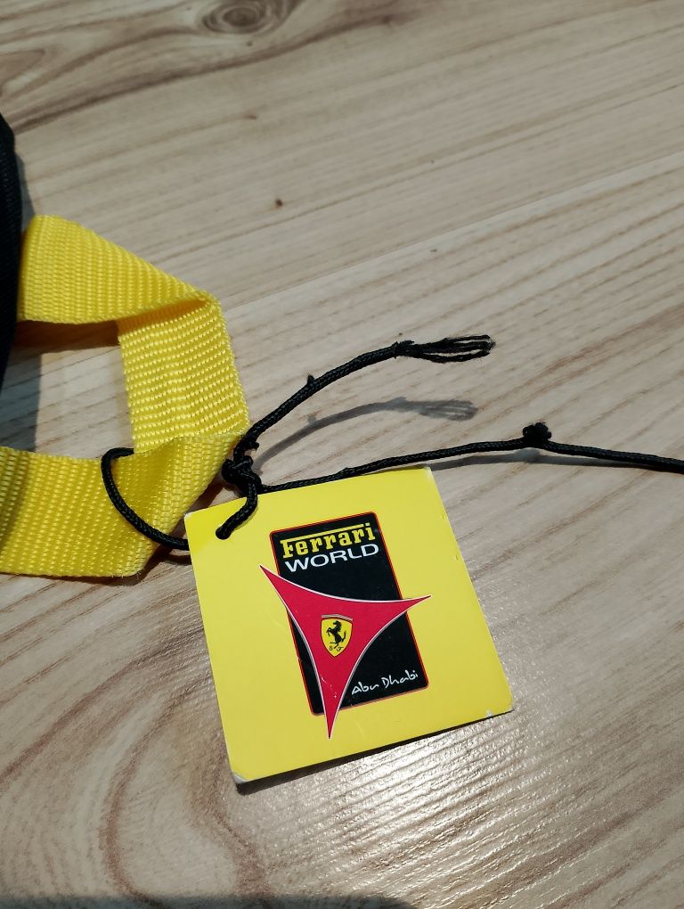 Nowy Czarny Plecak Ferrari World Abu Dhabi
