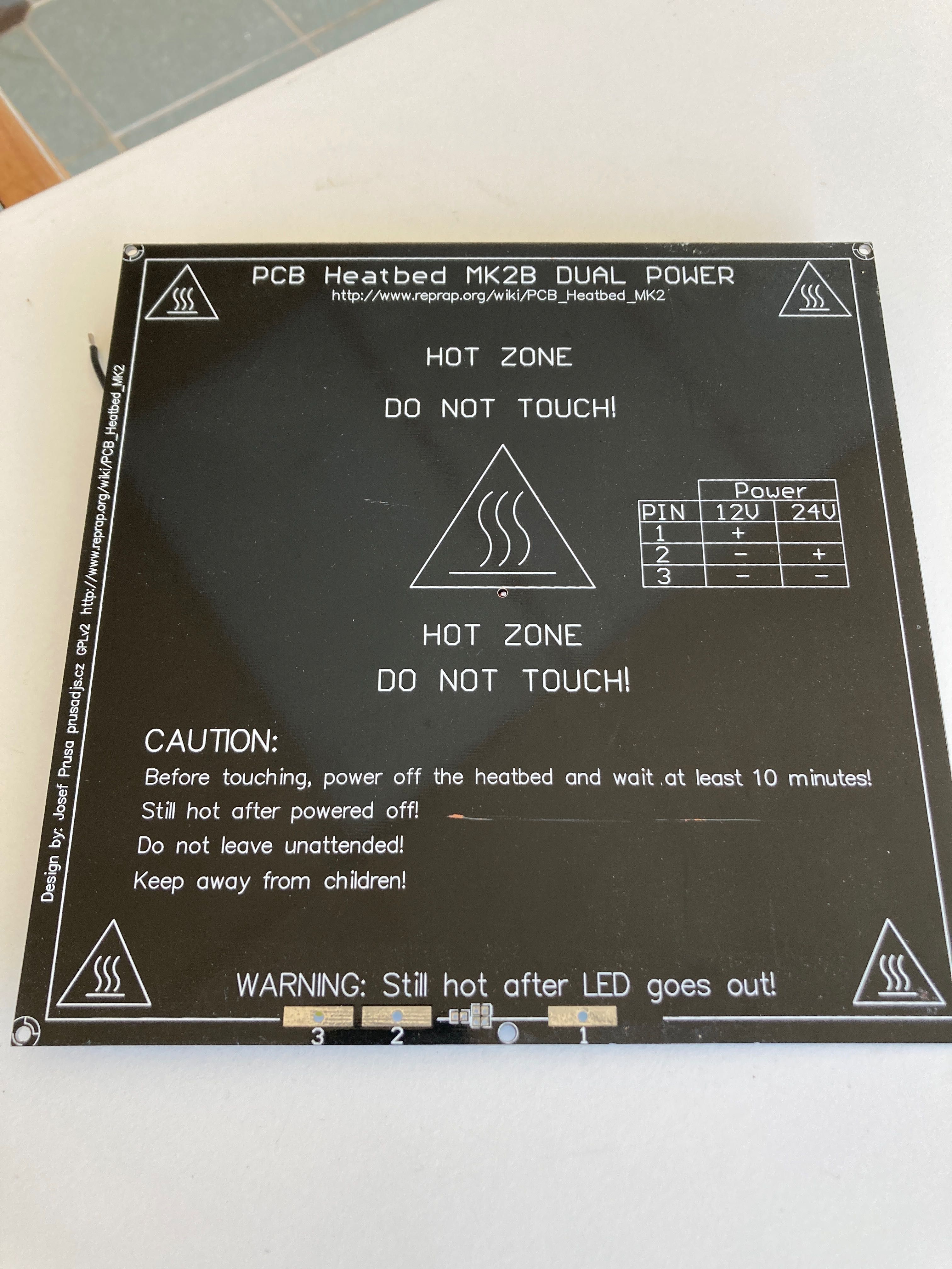 Mesa Aquecida (Heat Bed) para Impressora 3D