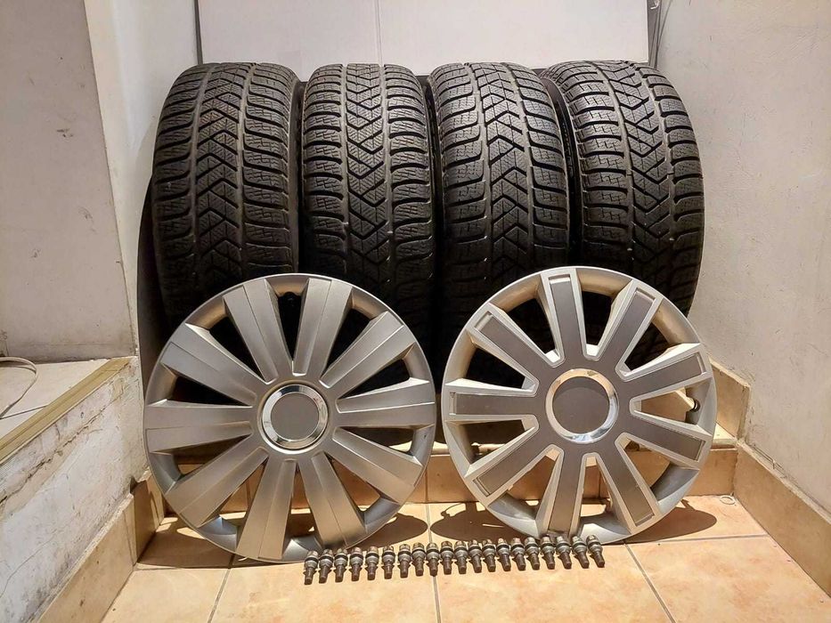 Koła felgi stalowe citroen c5 16 cali, 5x108, opony zimowe Pirelli