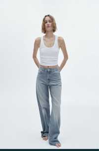 Джинси ZARA trf high-rise wide-leg jeans