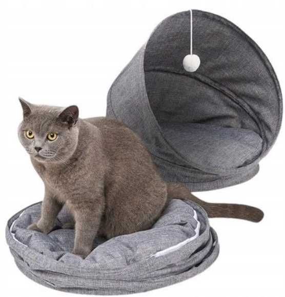 Legowisko dla kota 2w1, składane, rozmiar S