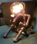 Lampa, lampka, loft, industrial, rurki, led