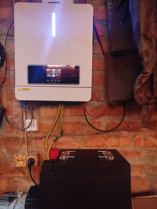 LiFePo4 акумулятор 24 в 140 ампер+інвертор 4.2 кВт