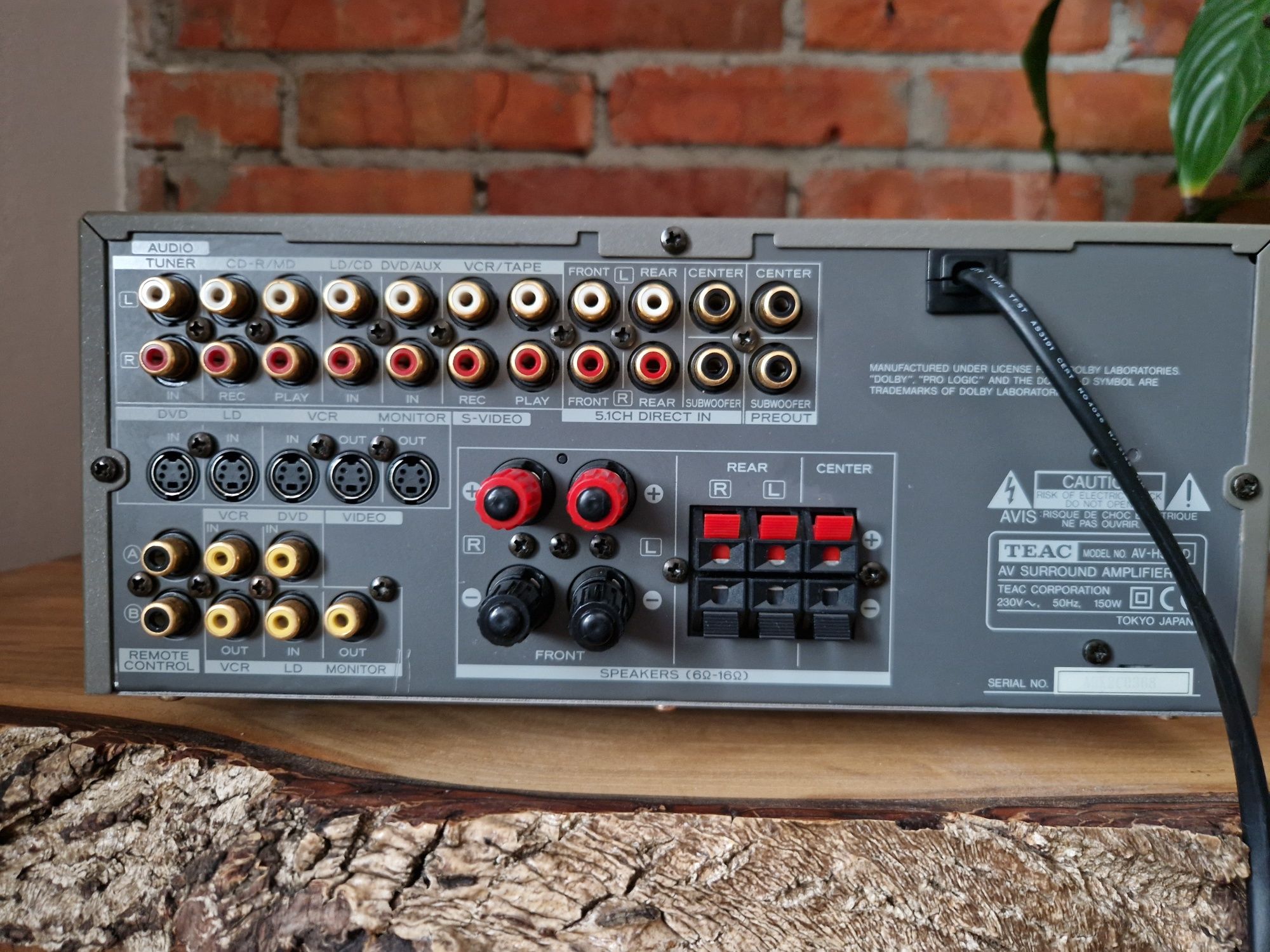 Wzmacniacz Pro Logic midi teac av-h500d