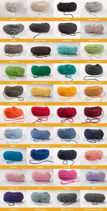 Liny Uchwyty do Obag Gwinty czekolada 52cm mini, standard itp. pachnąc