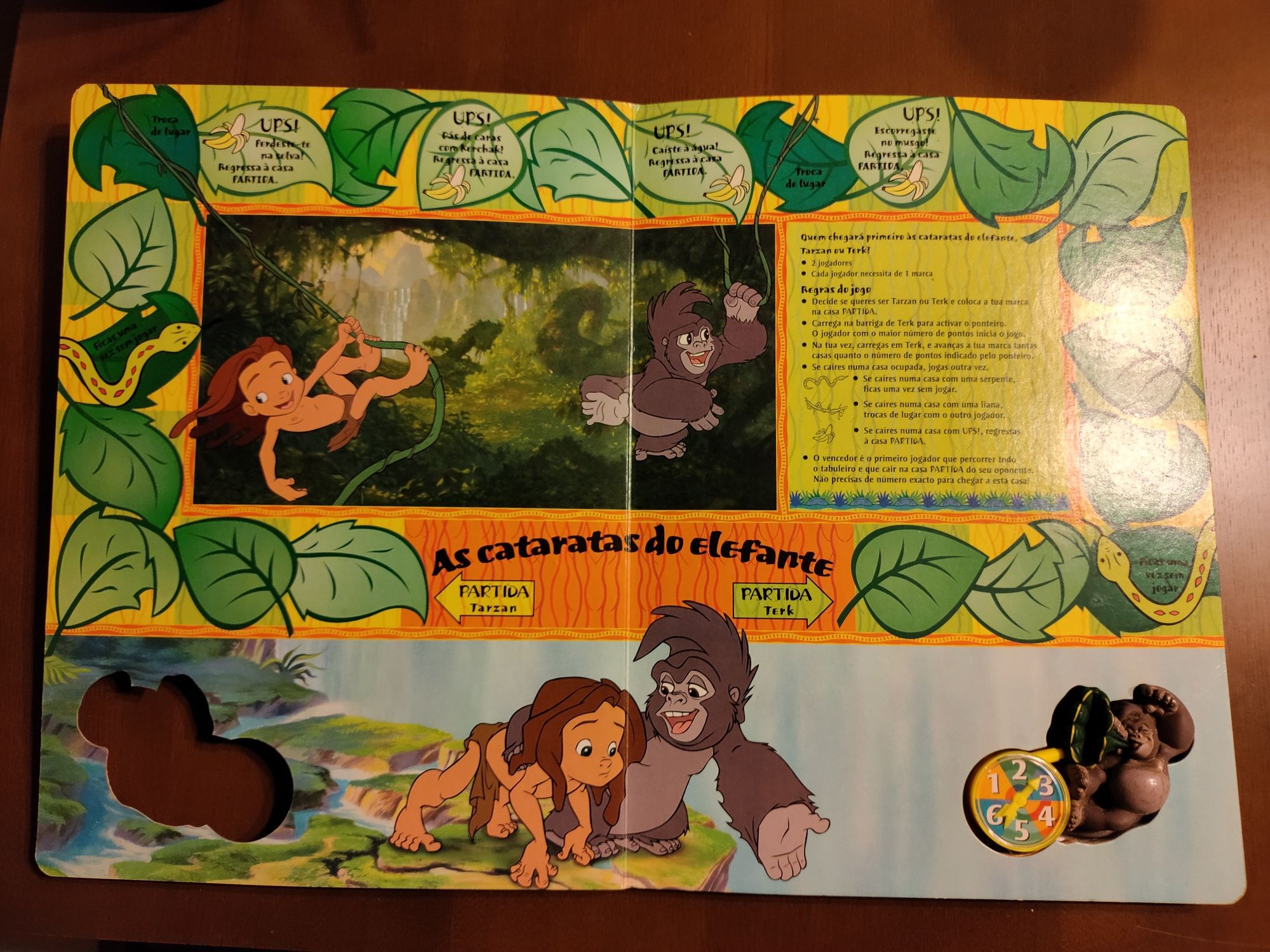 Livro Disney Tarzan Um Divertido Livro Interactivo 6 Jogos