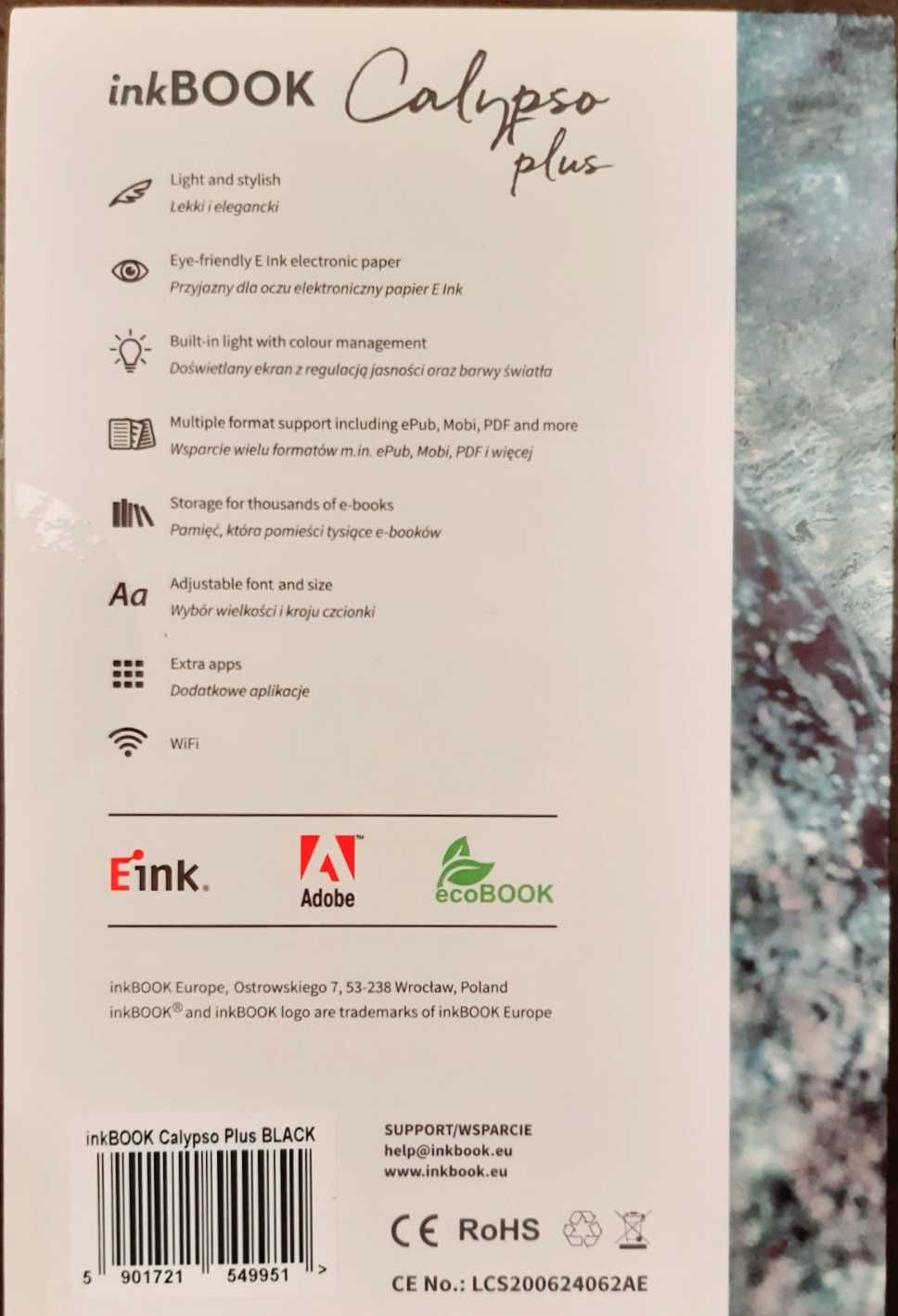 inkBOOK Calypso Plus Czarny- Nowy