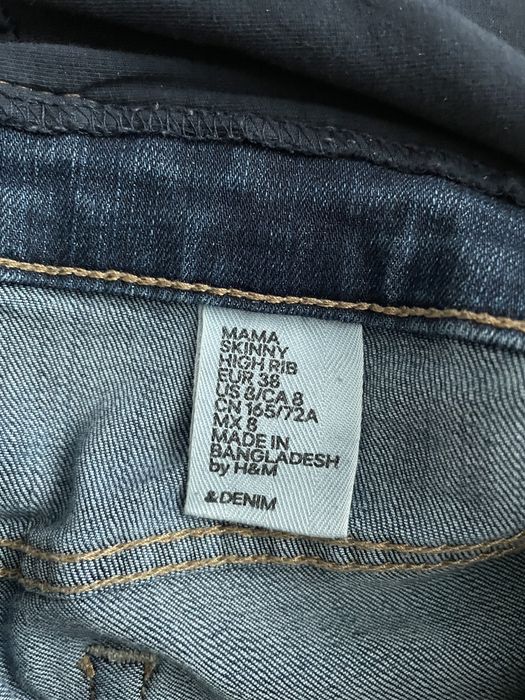 Spodnie ciążowe rurki H&M, roz 38