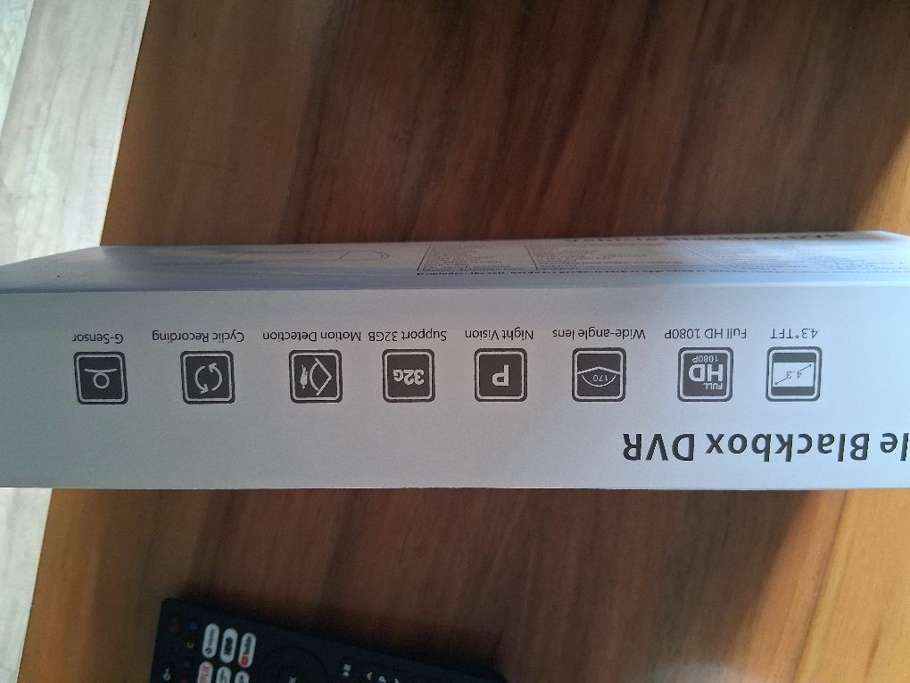 Rejestrator jazdy w lusterku z kamerą cofania vehicle blackbox DVR fu