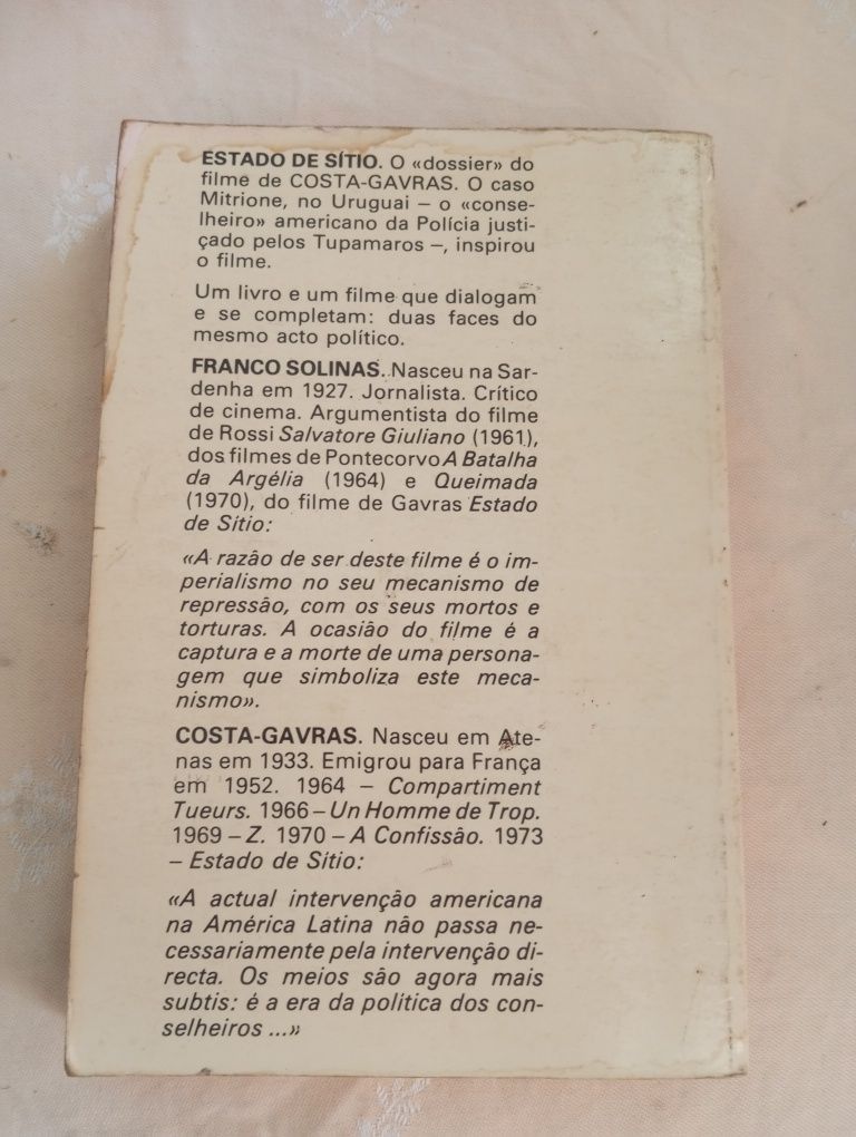 Costa-Grava e Franco Solinas - Estado de sítio