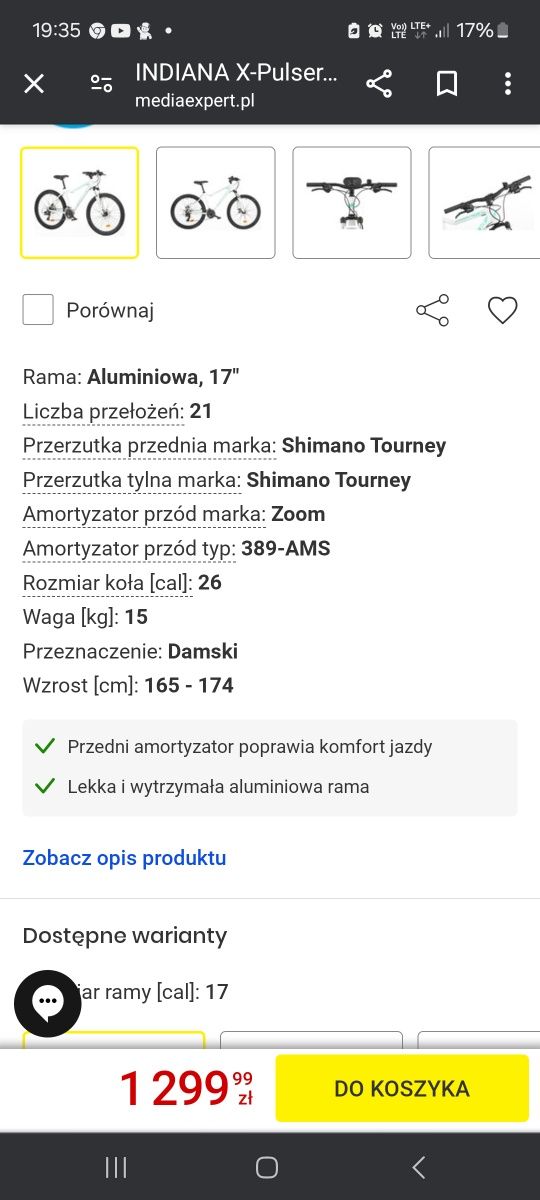 Rower damski, dla dziewczynki, nastolatki