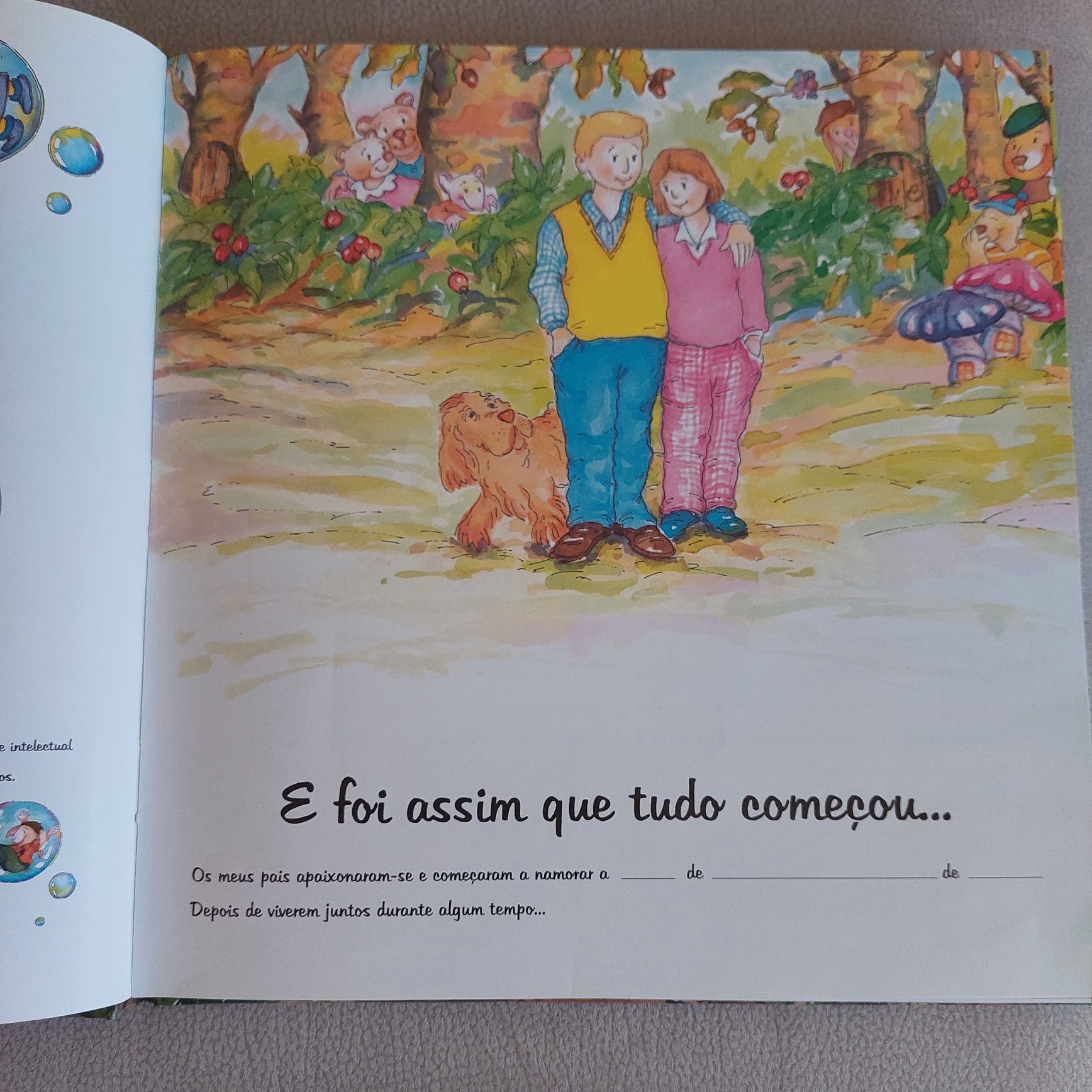 Livro do "Diário do meu Bebé ". Estado novo.