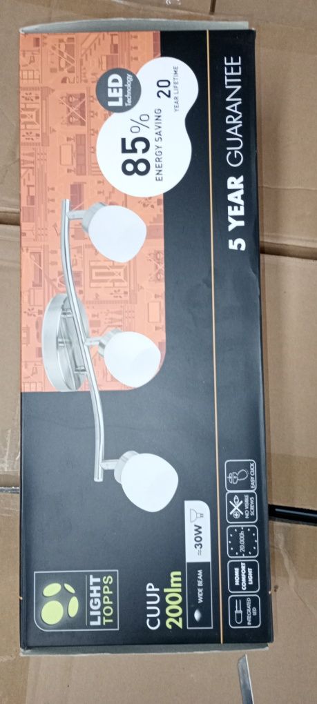 Lampy sufitowe Topps Lights, 3 zródła światła i 2 zrodła, zestaw 2szt.