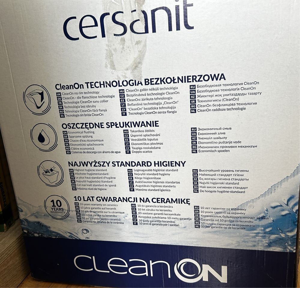 WC Cersanit Kompakt - komplet z deską wolno opadającą Nowy