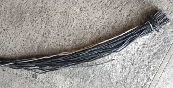 Drut aluminiowy izolowany fi 10mm2  pocięty na 2.4m mam 20szt