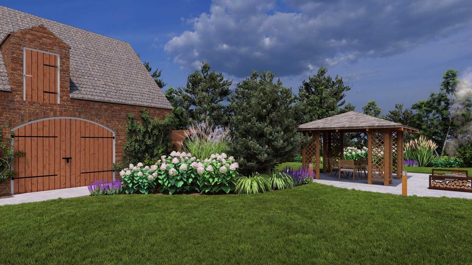 Projektowanie ogrodów, wizualizacje 3D, architektura krajobrazu
