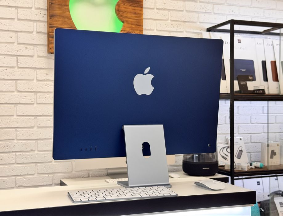 iMac 24 M3 Blue (MQRR3) 10 GPU 8/512 Gb  Магазин Гарантія