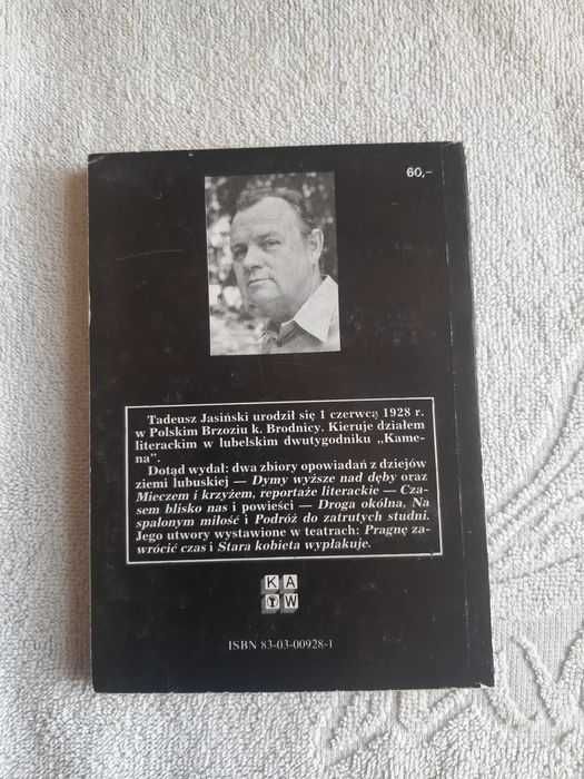 Tadeusz Jasiński " Za człowiekiem cień "