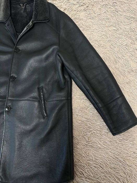 Мужская кожаная дублёнка