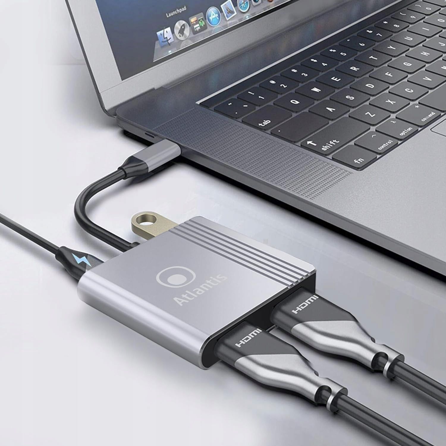 ATLANTIS A04-TC_2HDMI Adapter do dwóch monitorów USB C