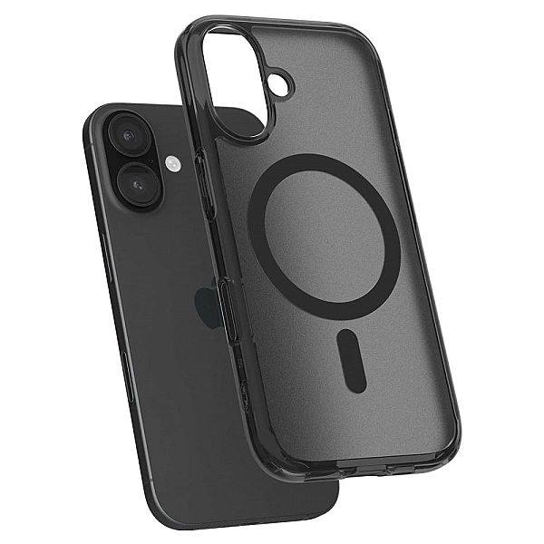 Etui Spigen Ultra Hybrid "T" MagSafe na iPhone 16e - półprzezroczysto-