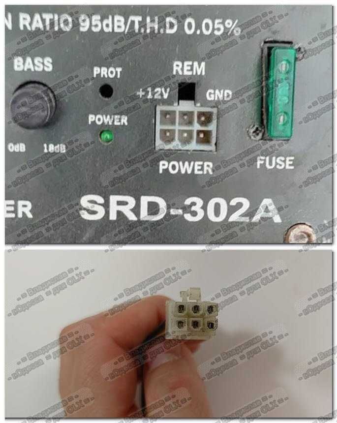 High level input коннектор ( соединитель ). 4PIN аудио вход.