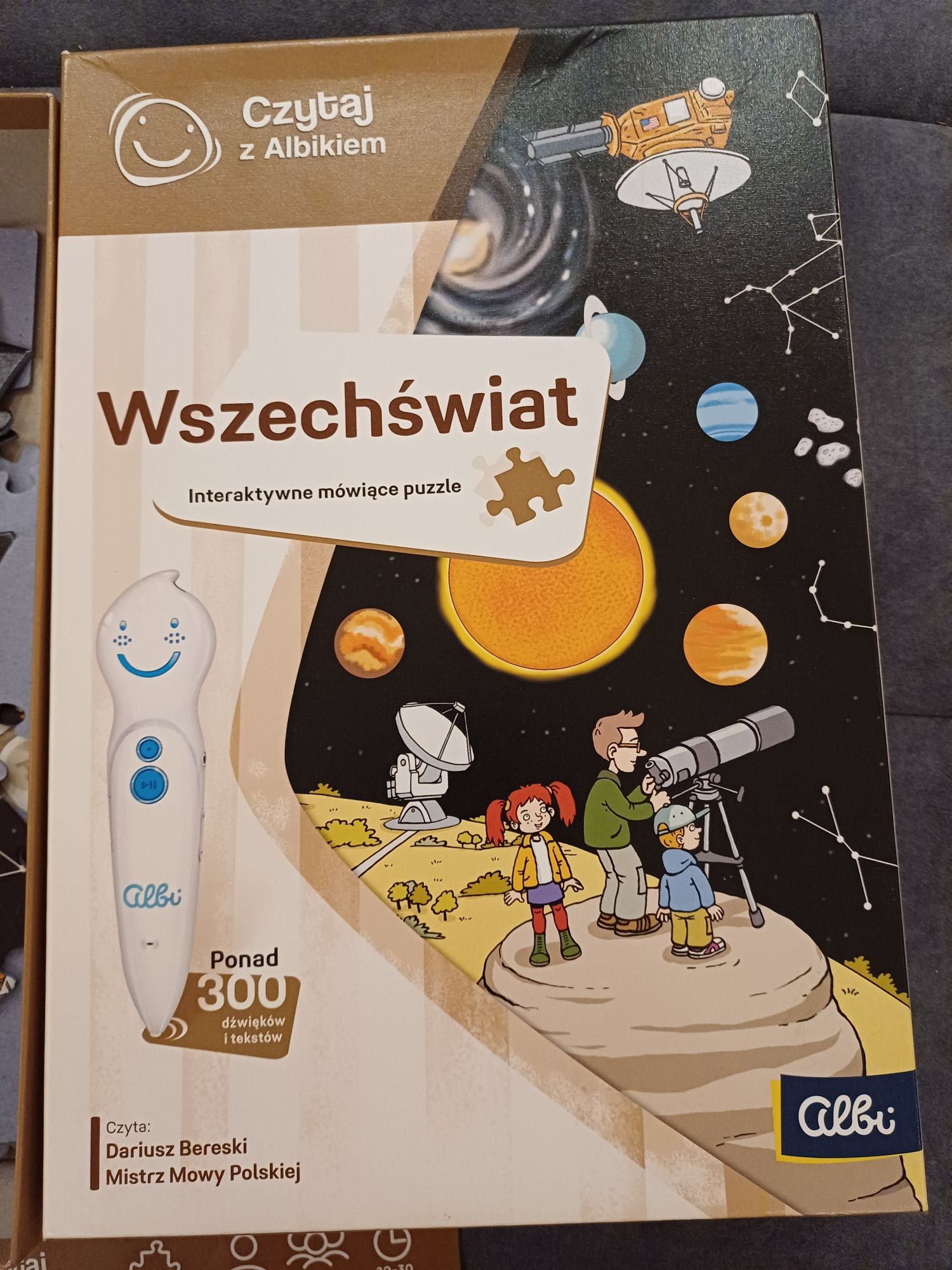 Puzzle interaktywne Wszechświat,  Czytaj z Albikiem