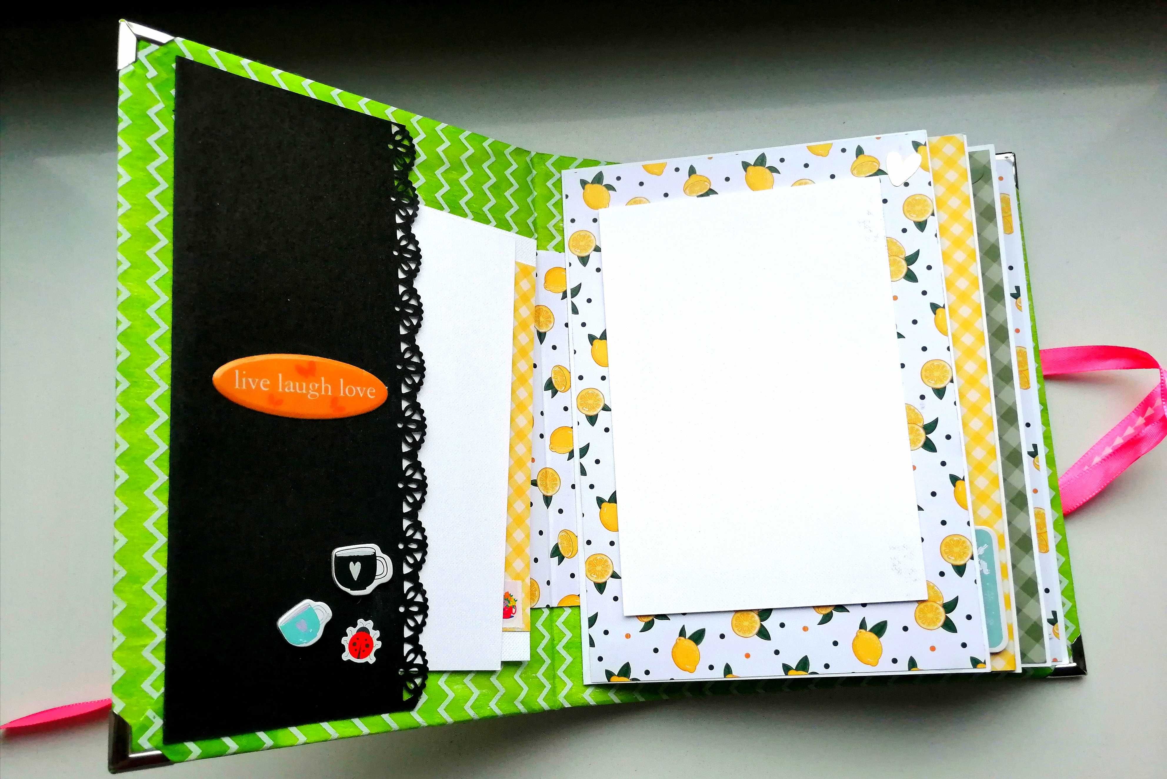 Album na zdjęcia ręcznie robiony, scrapbooking, prezent, handmade