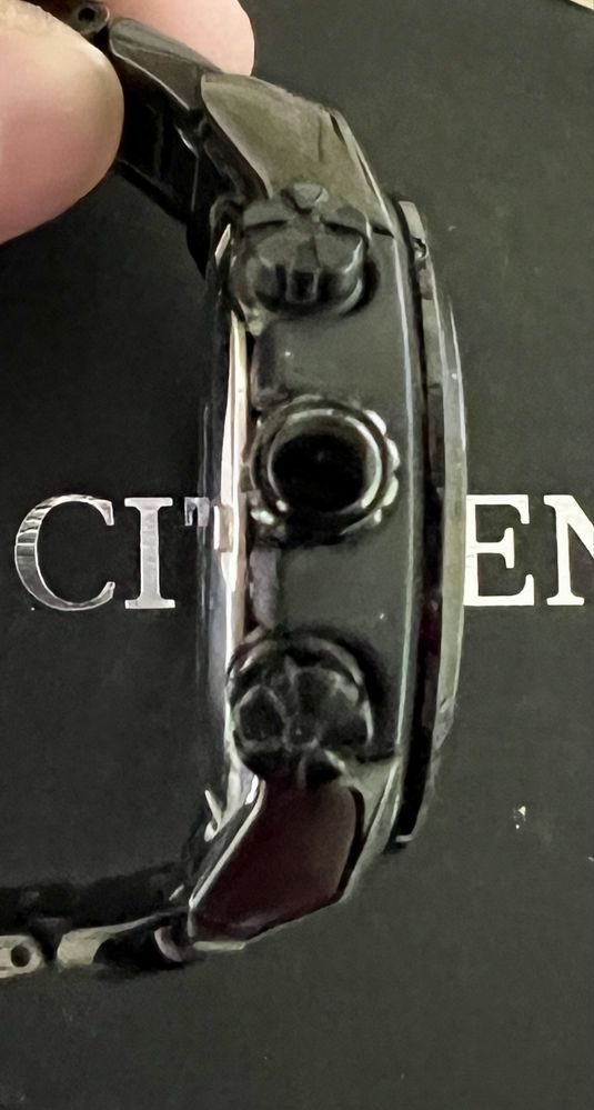 CITIZEN Gent's Ion Plated Steel Watch CA4184-81E Eco-Drive