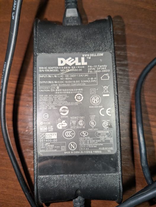 Зарядний пристрій, зарядне dell 65w
