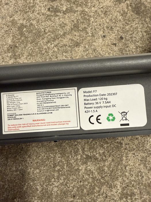 Nowa Hulajnoga elektryczna E-scooter F7 250W