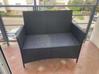 Sofa ogrodowa czarna