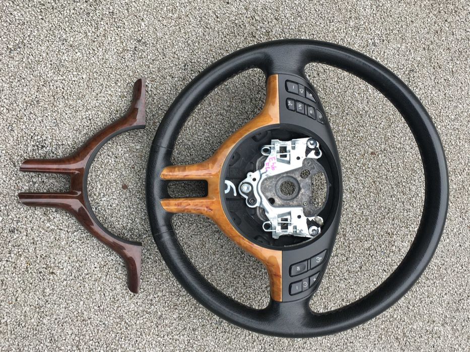 Kierownica skórzana BMW E-46 multifunkcja. Piękny stan.