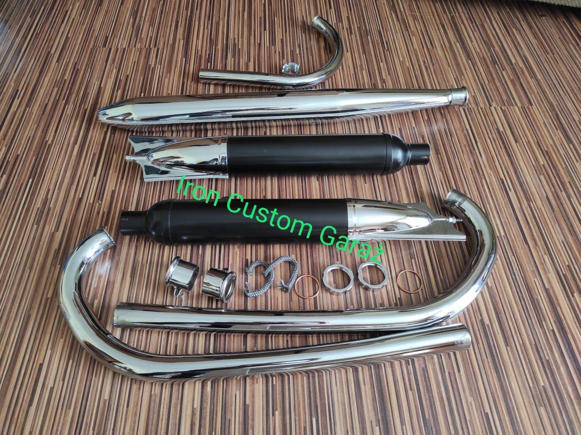 Tłumiki do motocykli zabytkowych Dniepr Ural M72 K 750 WSK SHL Jupiter