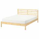 TARVA Łóżko 160 x 200 Rama drewniana Belka SKORVA Dno LINDBÅDEN IKEA