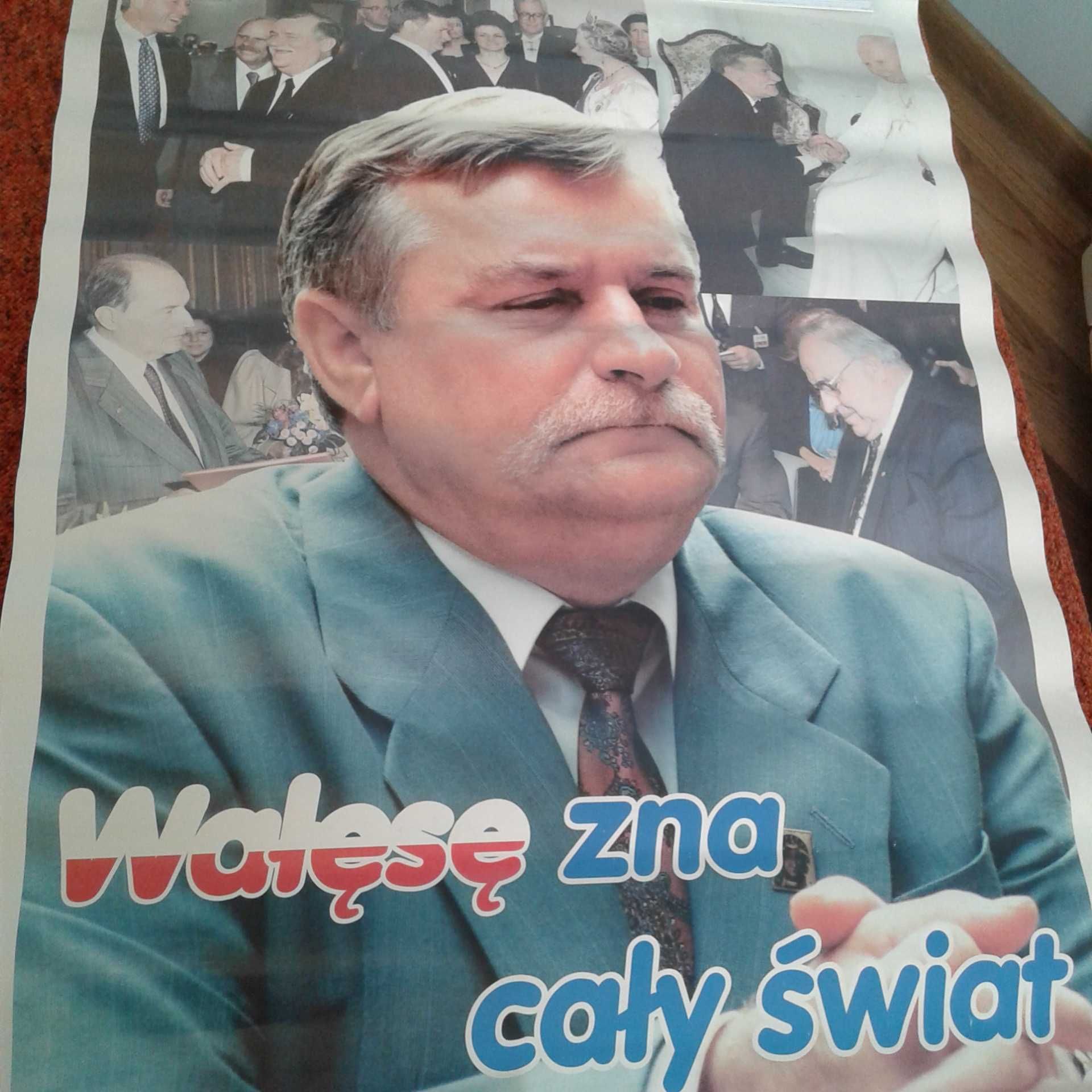 Plakat wyborczy Wałęsa  Wałęsę zna cały świat