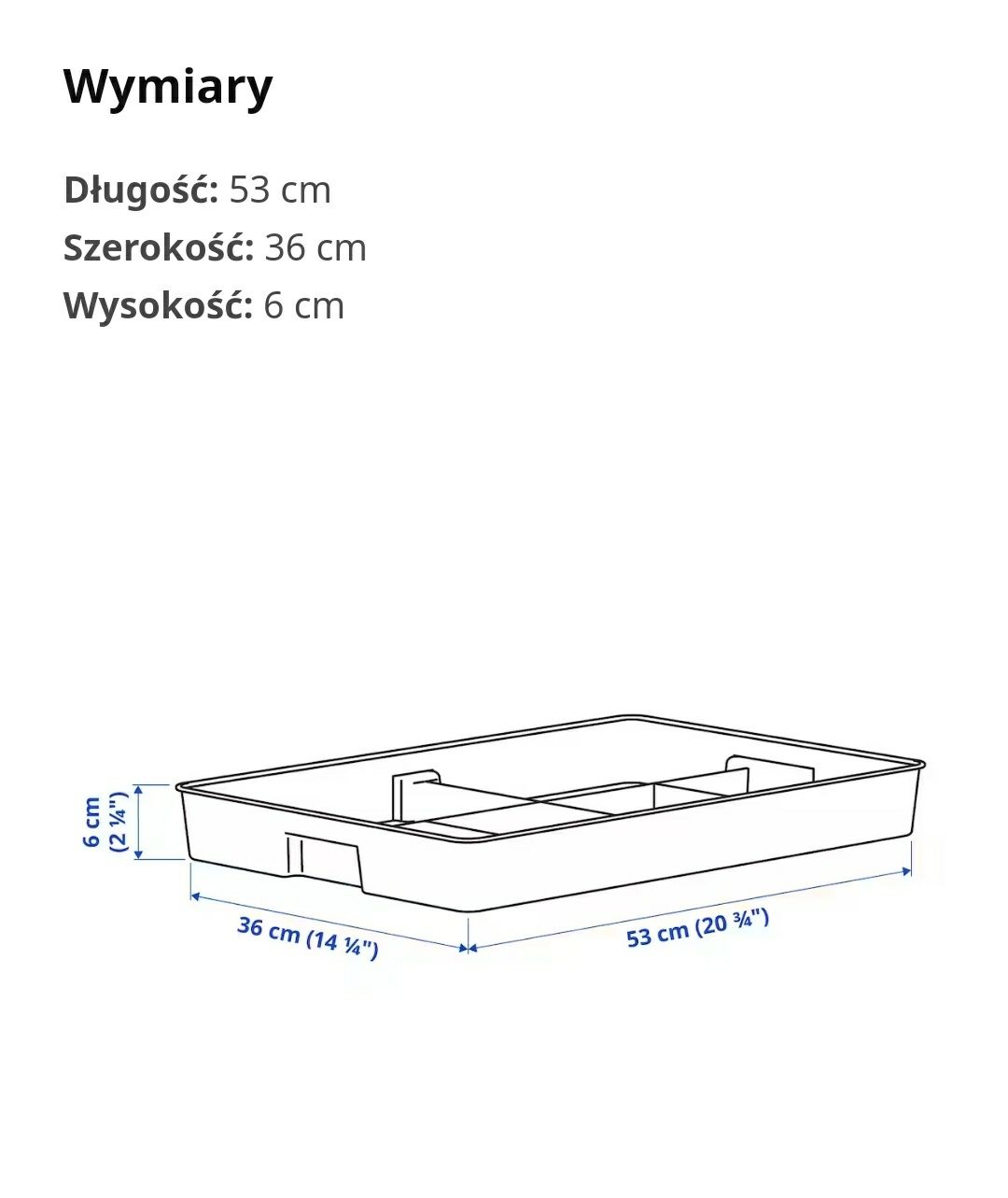 Wkład do szuflady Ikea Kuggis