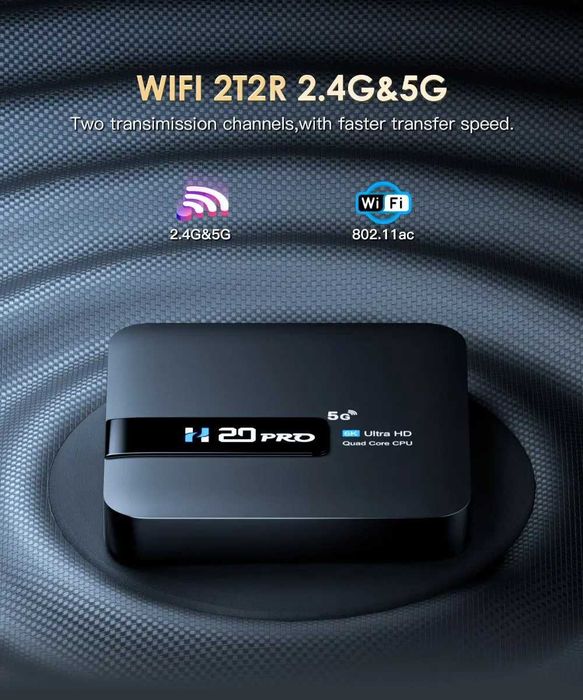 Hongtop H20 Pro 2/16 Gb Смарт ТВ приставка Android 10 Allwinner H616