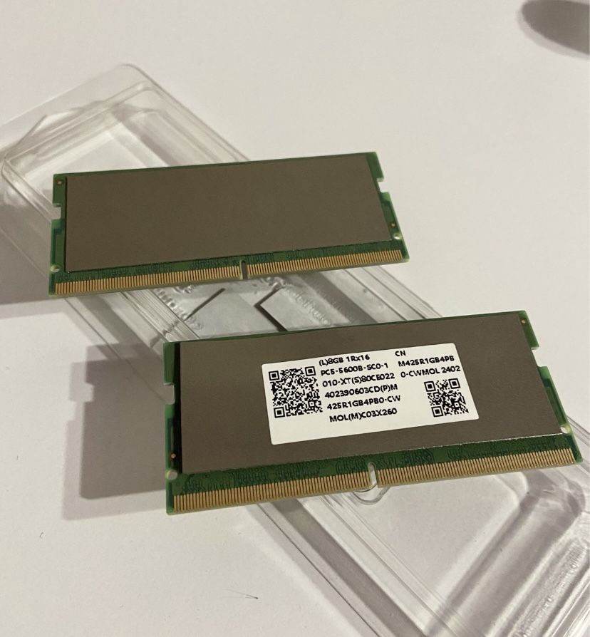 Samsung DDR5 16GB (8GBx2) 5600 SODIMM Оперативна памʼять