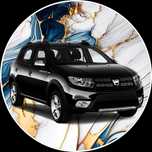 Opłatek na tort Samochód Auto Dacia