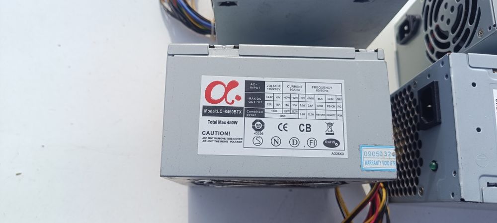 Fontes alimentação computadores