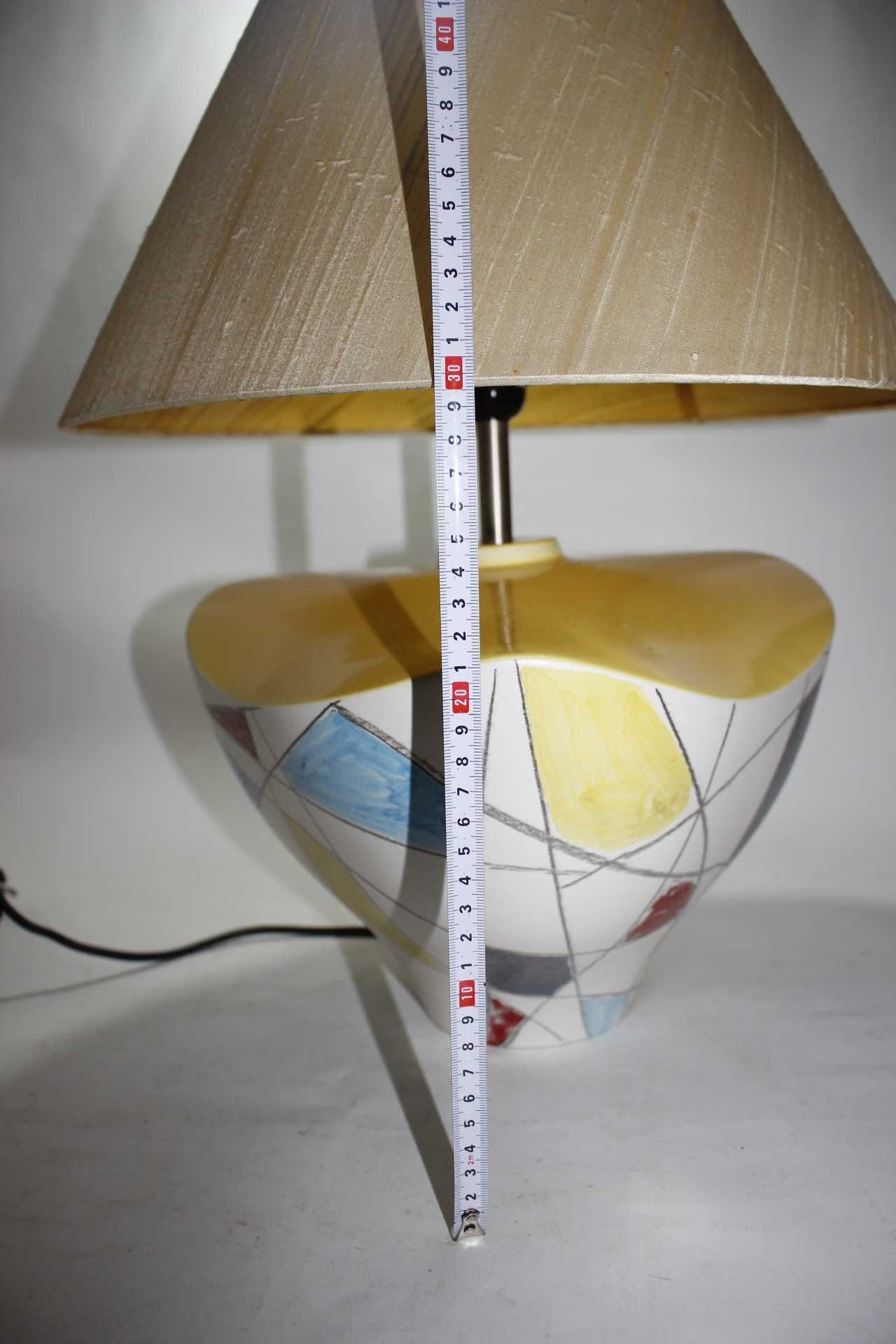 Candeeiro de mesa - Faiança Tanqueiro assinado - Modernista - Design